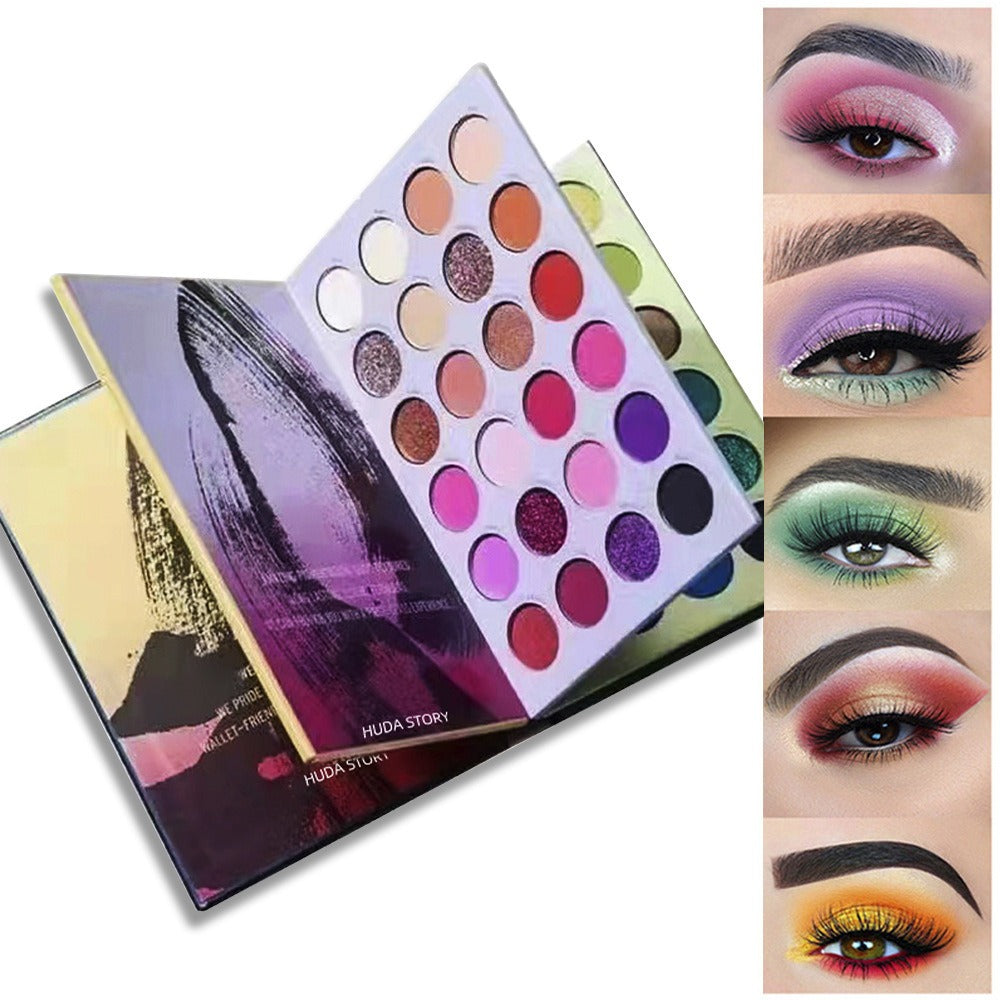 72-Color Eyeshadow Palette – Bold Pigments, Glitter & Matte Shades
