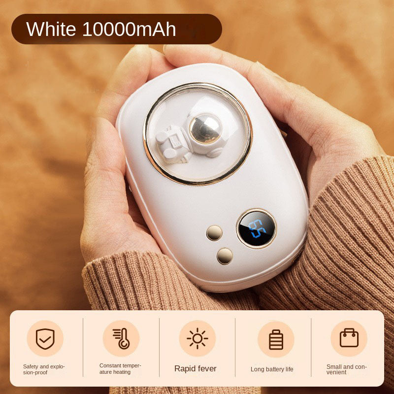 Mini Galaxy Clock Warmer โ 3-in-1 Desk Display, Hand Warmer & Power Bank