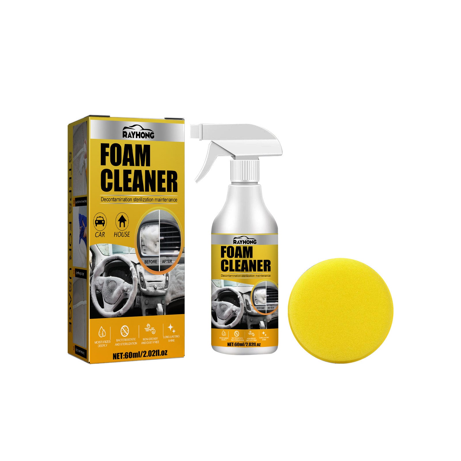 Waterless Car Foam Cleaner