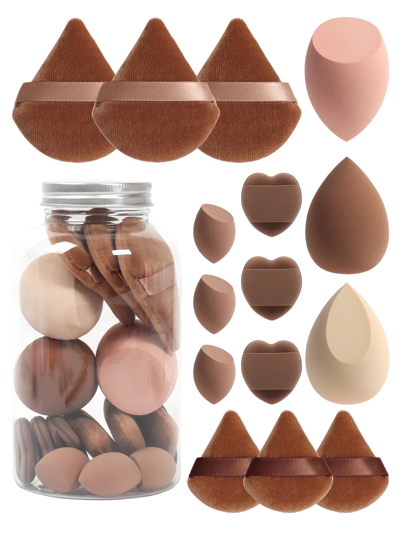 15-Piece Cosmetic Puff Set
