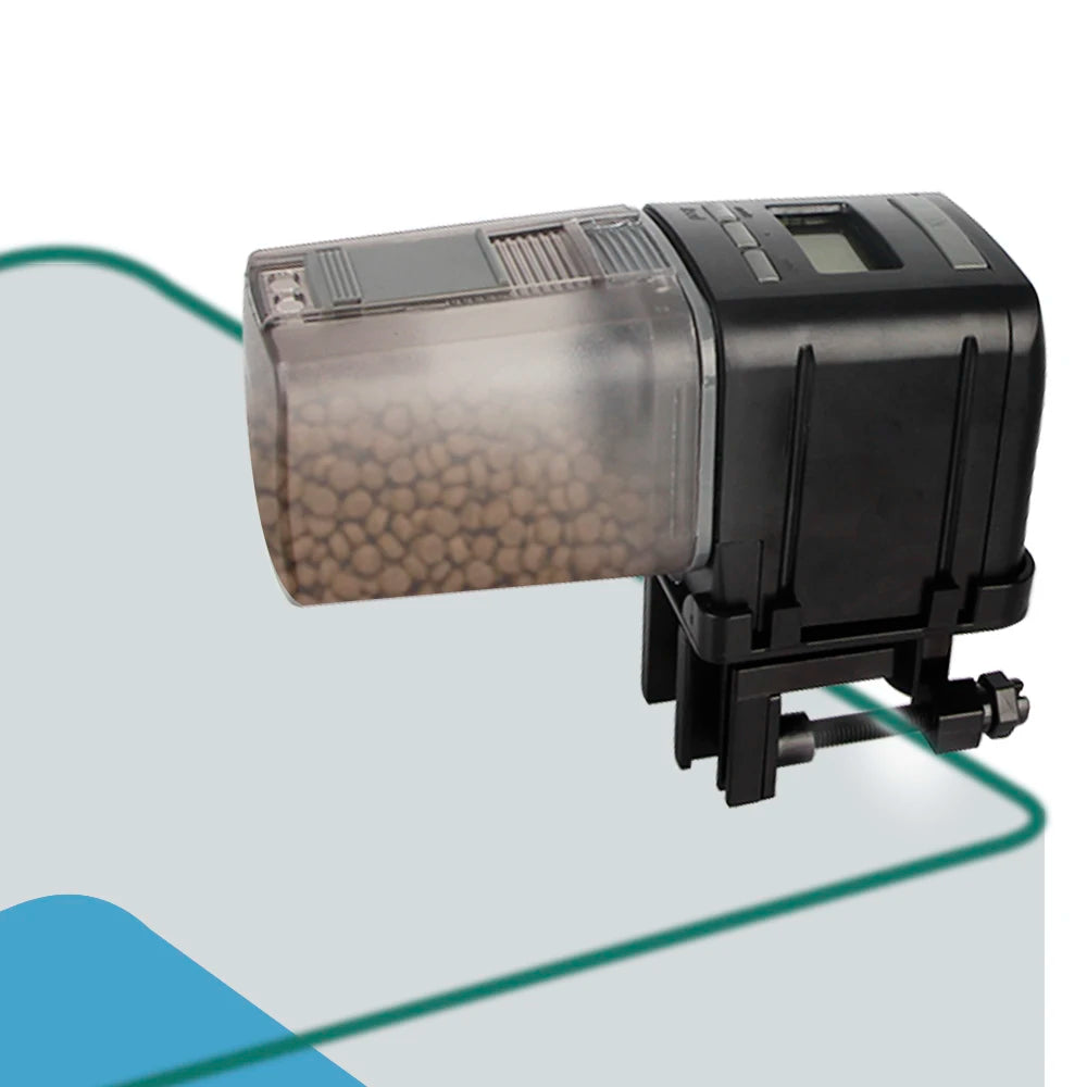 Automatic Fish Feeder Smart Fish Food Dispensers with LCD Indicates Aquarium Timer Smart Aquarium Feeder Power Saving