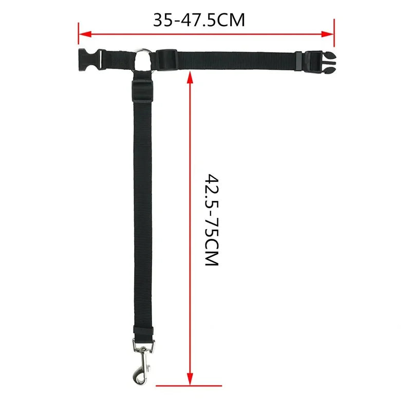Solid Color 2 in 1 Pet Car Seat Belt Lead Leash BackSeat Safety Belt Adjustable Harness for Kitten Dogs Collar Pet Accessories