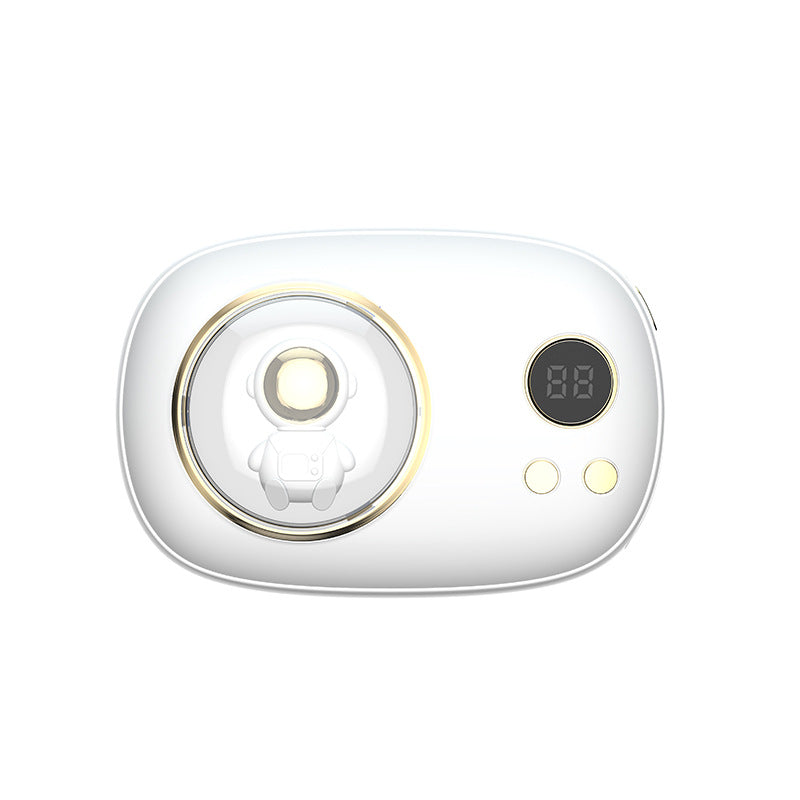 Mini Galaxy Clock Warmer – 3-in-1 Desk Display, Hand Warmer & Power Bank