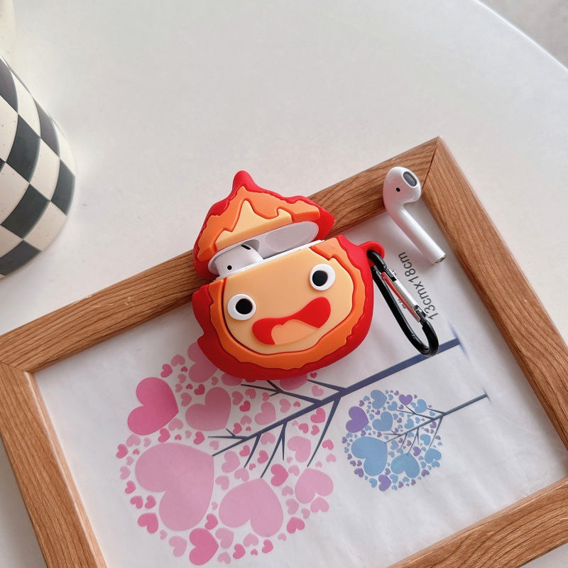 Whimsical Fire Spirit AirPods Case – Soft Shell for Apple AirPods