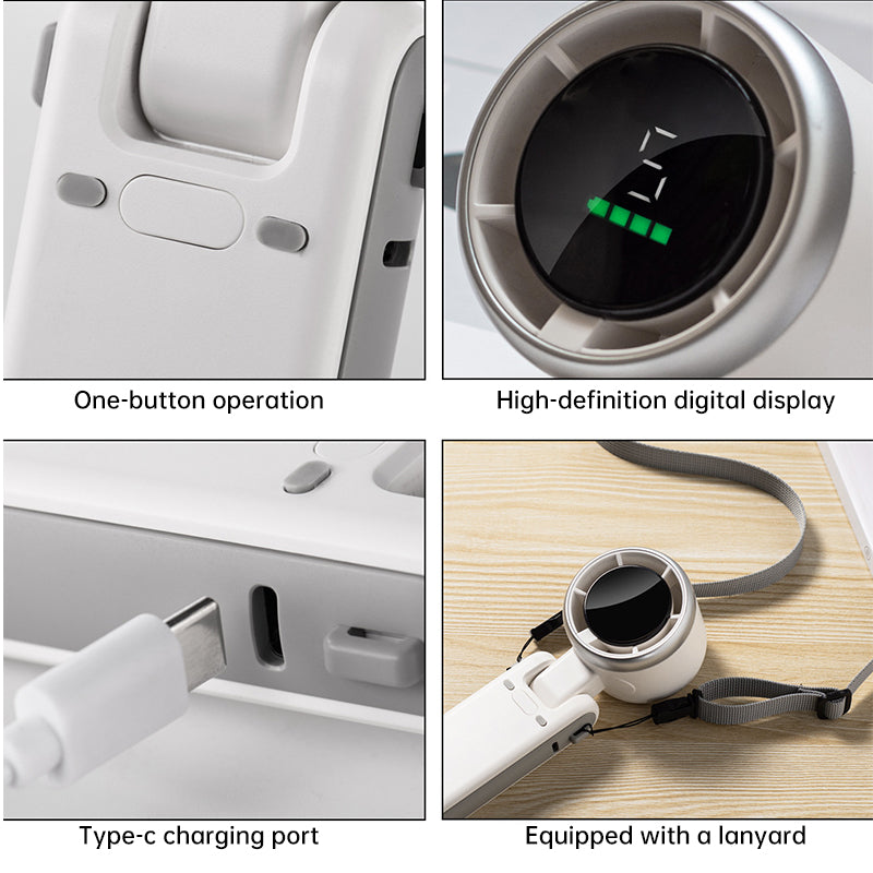 Breeze Buddy™ – Foldable Rechargeable Mini Fan