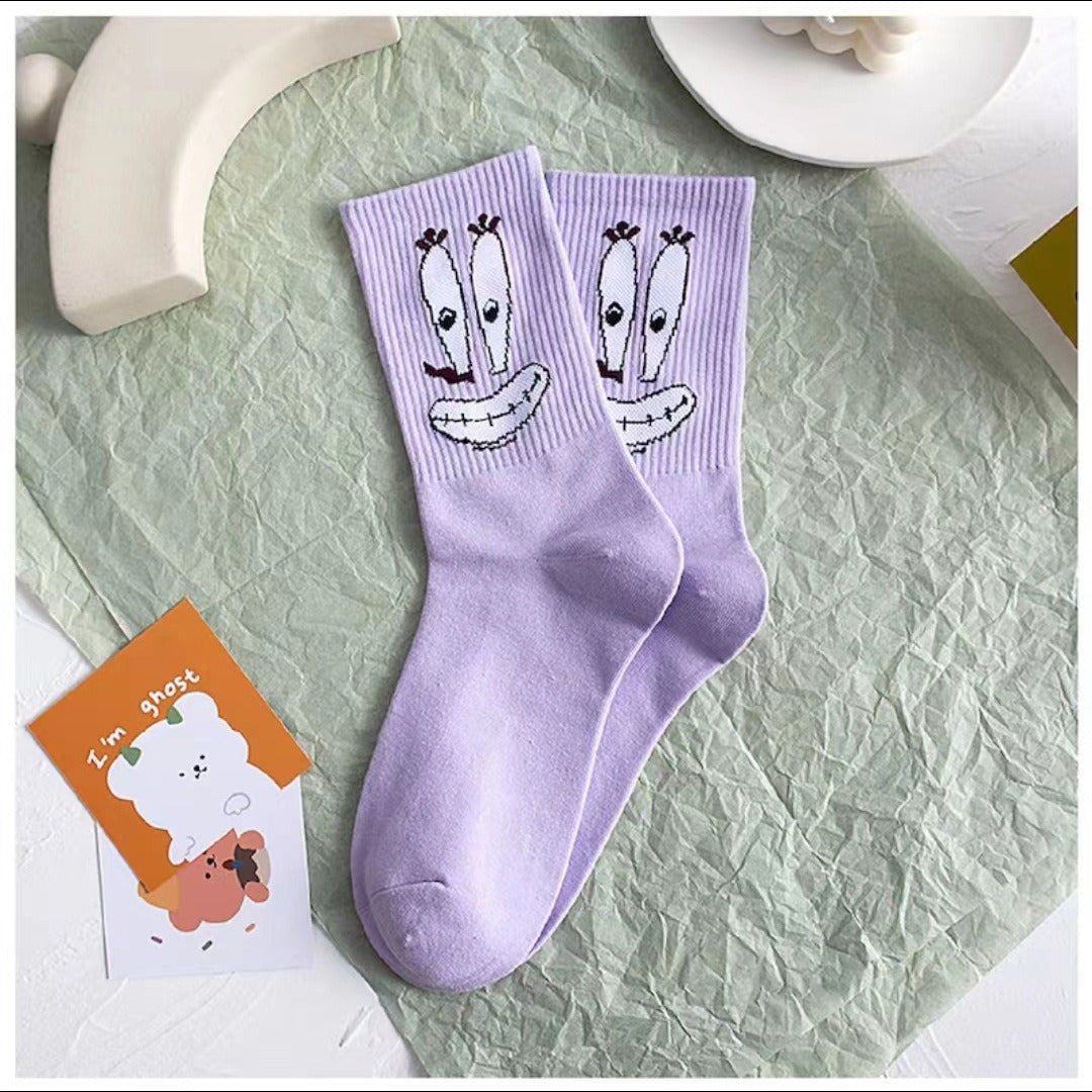 SpongeBob SquarePants Cartoon Long Socks – Colorful Socks
