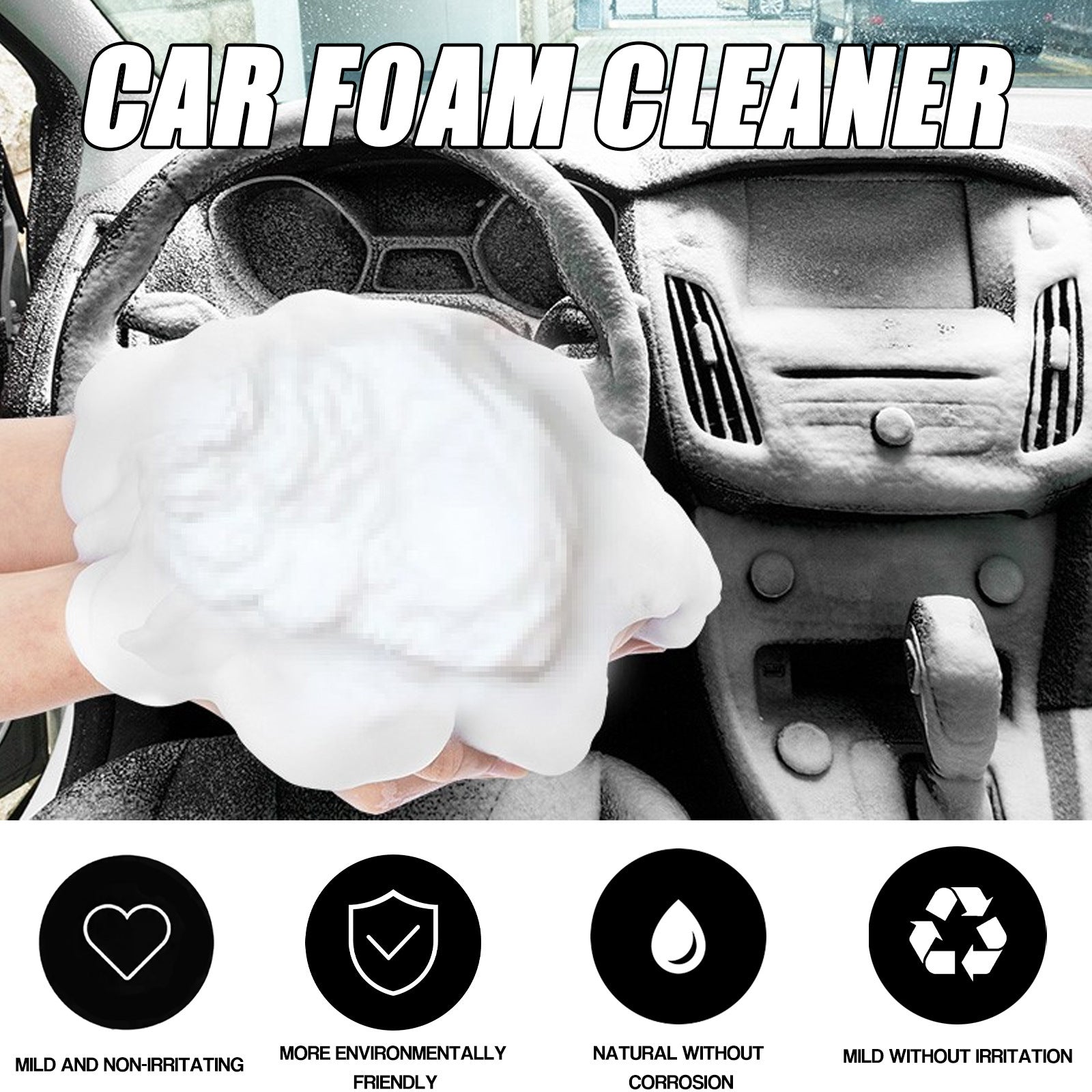 Waterless Car Foam Cleaner