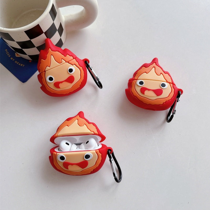 Whimsical Fire Spirit AirPods Case – Soft Shell for Apple AirPods