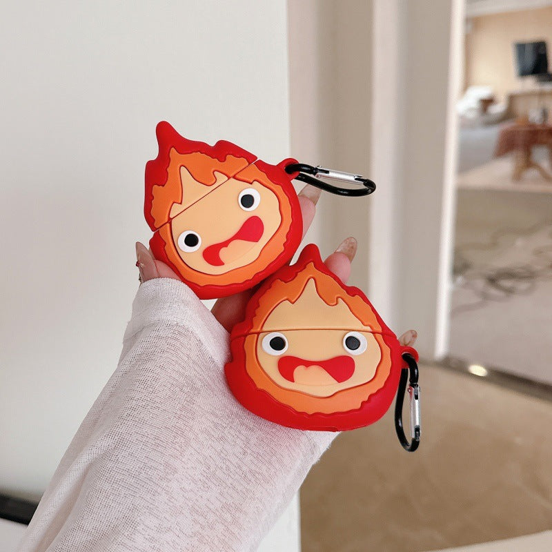 Whimsical Fire Spirit AirPods Case – Soft Shell for Apple AirPods