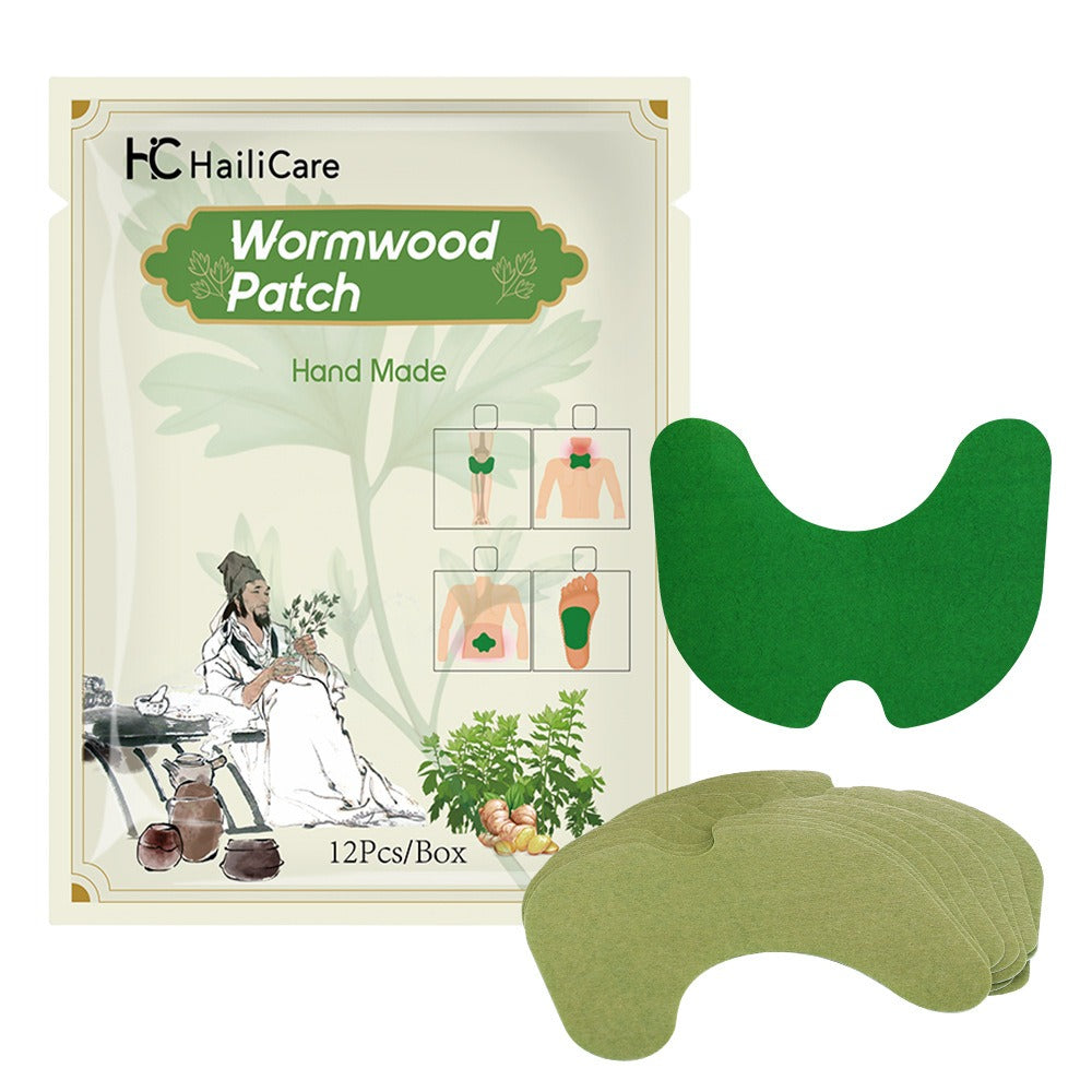 12pcs Herbal Pain Relief Stickers – Wormwood Body Patches for Back, Neck & Joint Discomfort