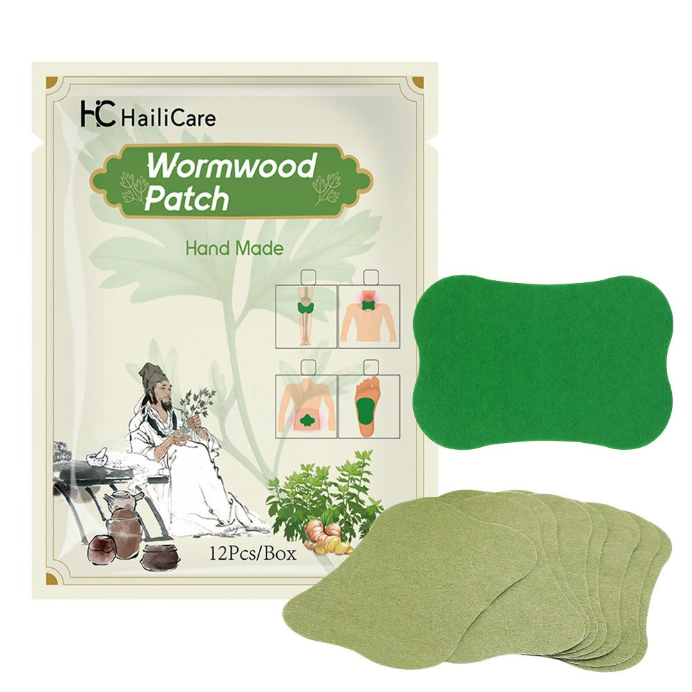 12pcs Herbal Pain Relief Stickers – Wormwood Body Patches for Back, Neck & Joint Discomfort