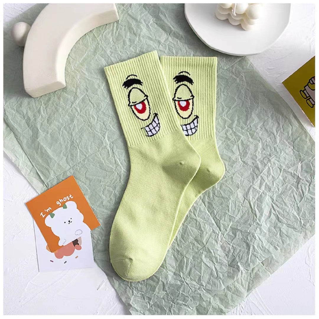 SpongeBob SquarePants Cartoon Long Socks – Colorful Socks