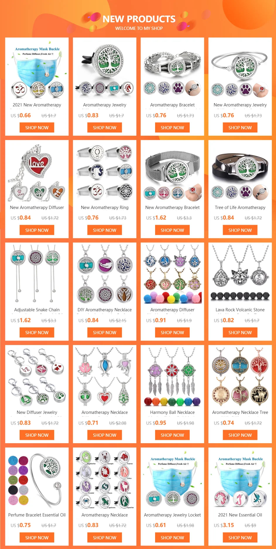 Aromatherapy Locket Necklace