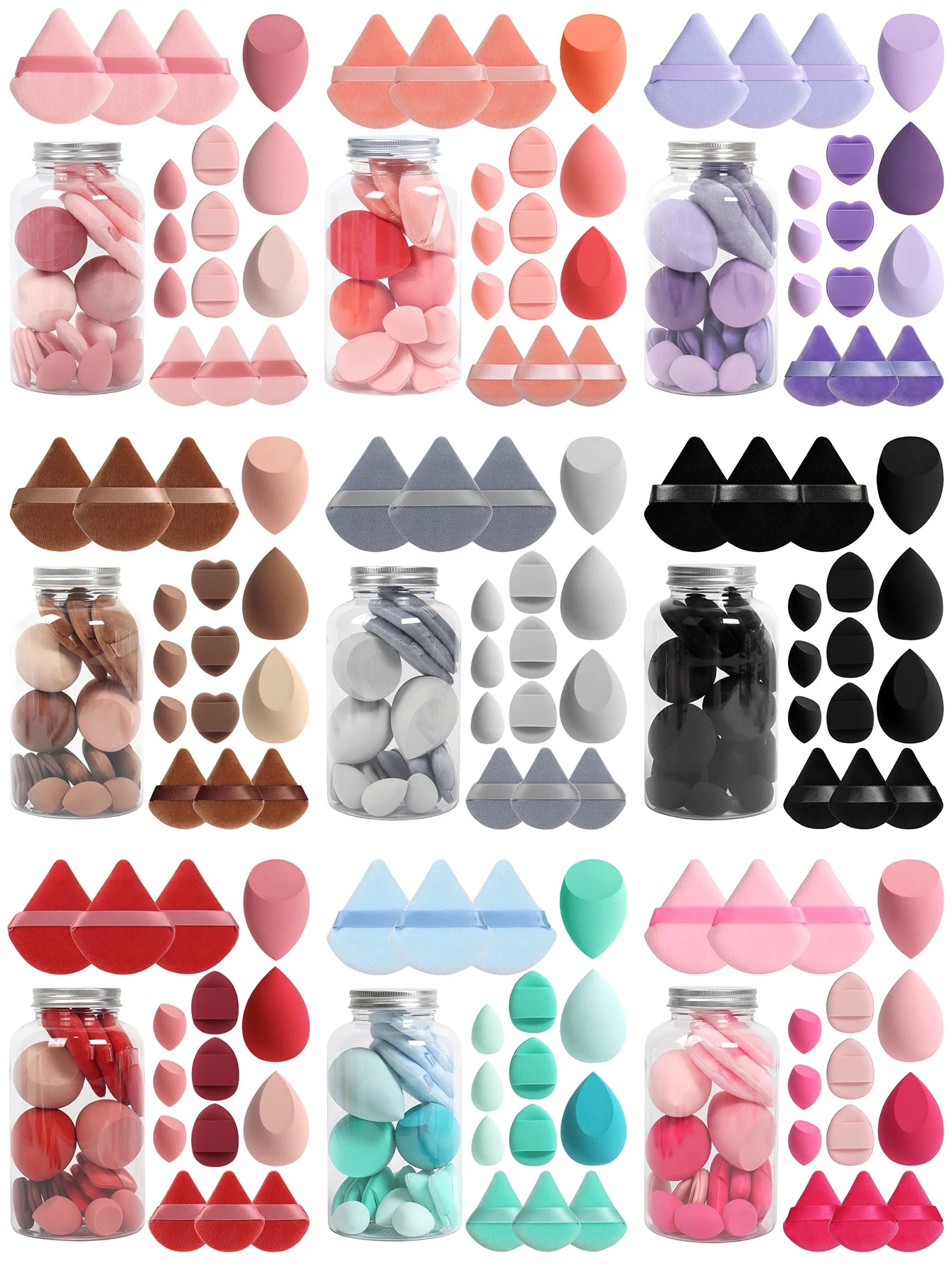 15-Piece Cosmetic Puff Set