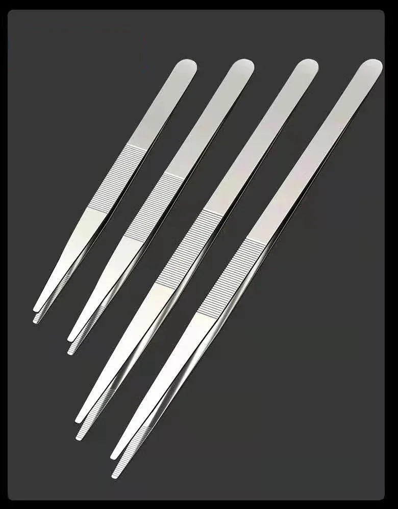 48cm Stainless Steel Tweezers Fish Tank Aquatic Plants Aqaurium Tool Water Plant Curved Pliers Birds Reptile Feeding Tongs