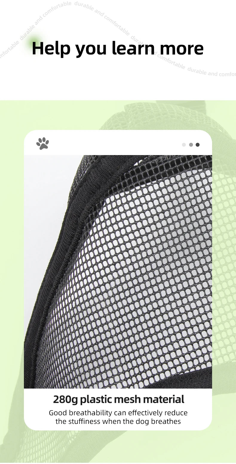 Dog Muzzle for Short-snouted Dogs Preventing Barking French Bulldogs Breathable Muzzle Prevent Accidental Ingestion Pet Products