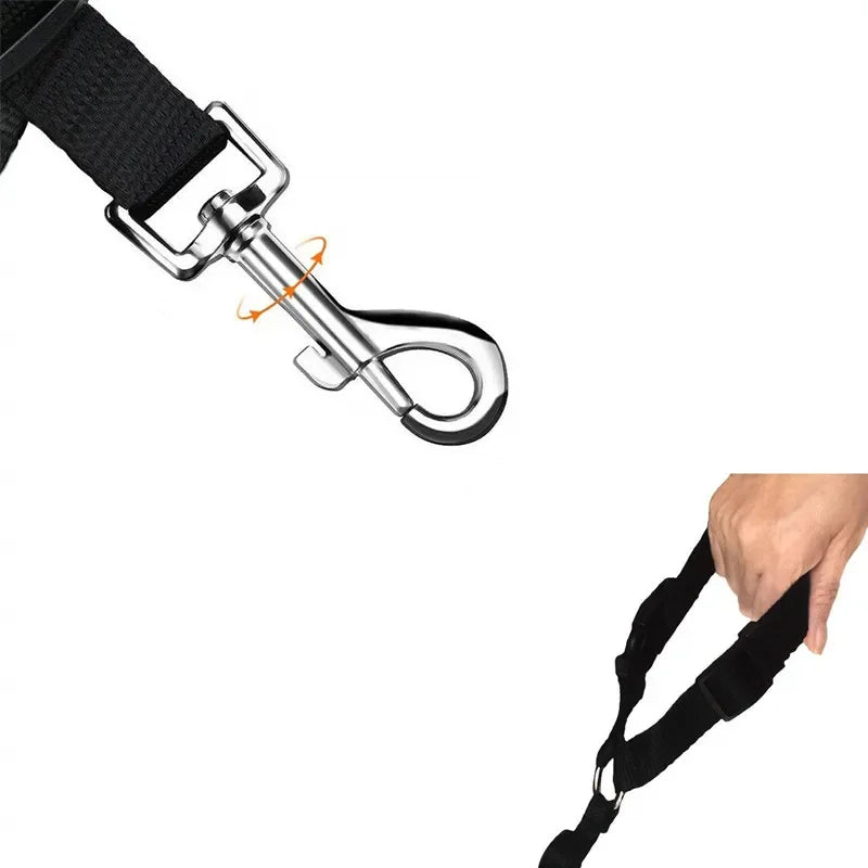 Solid Color 2 in 1 Pet Car Seat Belt Lead Leash BackSeat Safety Belt Adjustable Harness for Kitten Dogs Collar Pet Accessories