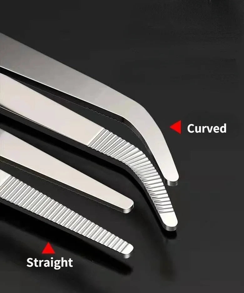 48cm Stainless Steel Tweezers Fish Tank Aquatic Plants Aqaurium Tool Water Plant Curved Pliers Birds Reptile Feeding Tongs
