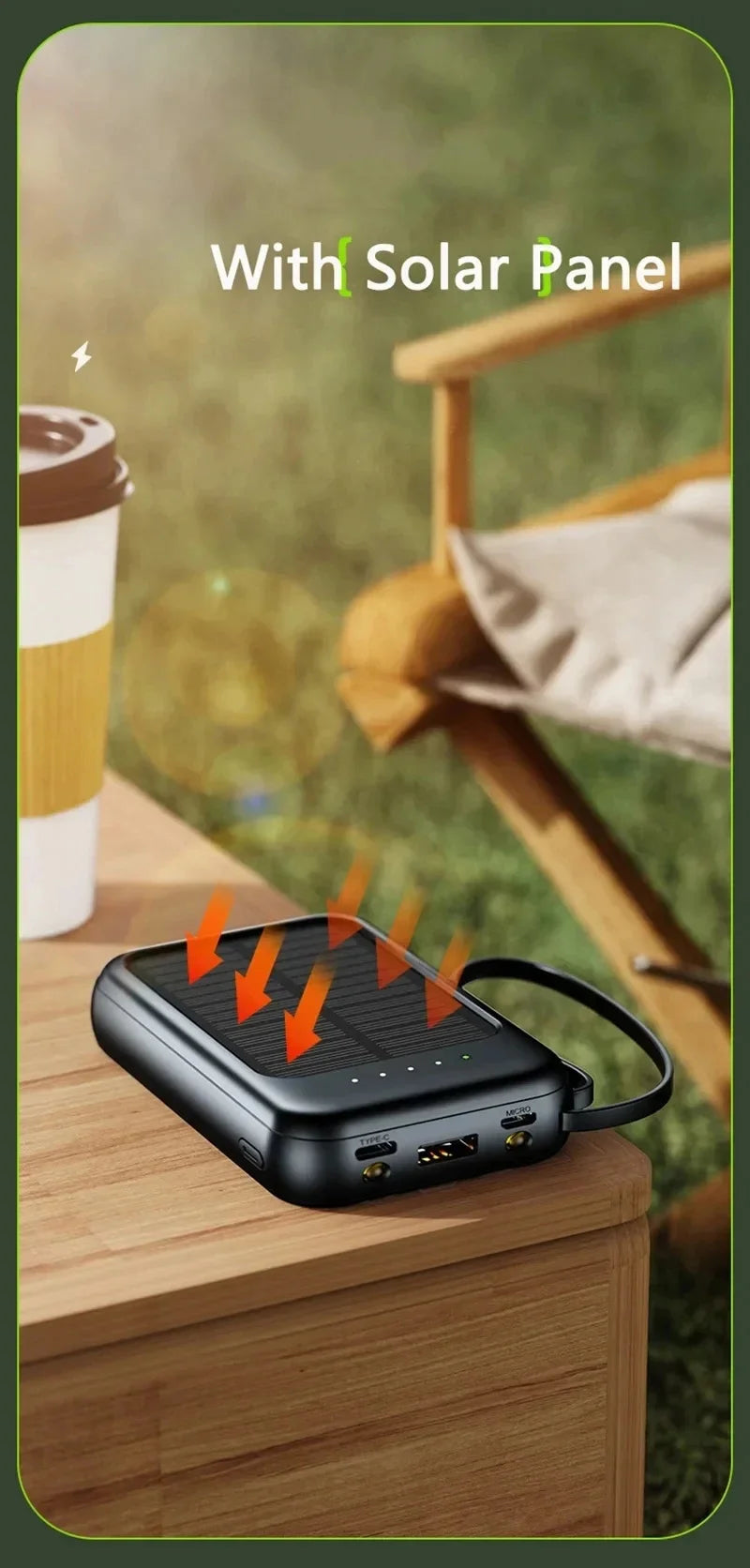 SunCharge Solar Power Bank – Rugged, Ready & Rechargeable