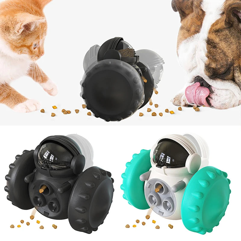 Dog Treat Leaking Toy Pet Puzzle Interactive Tumbler Toy Puppy Cat Slow Food Feeder Dispenser Dog Training Supplies