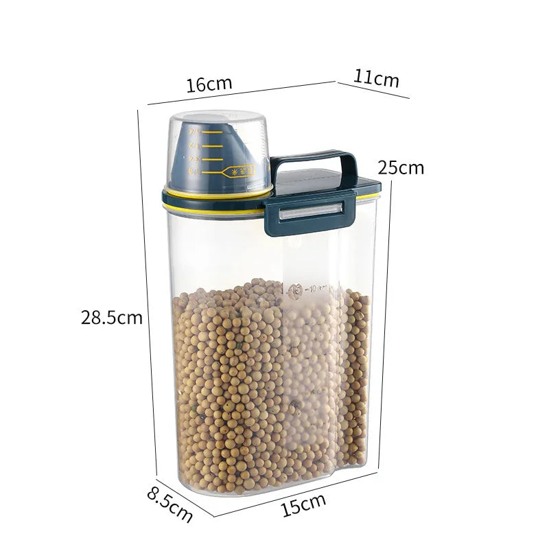 New Premium Pet Food Storage Container Large Capacity With Airtight Seal - Durable  Easy Clean & Stylish Design For Dogs & Cats