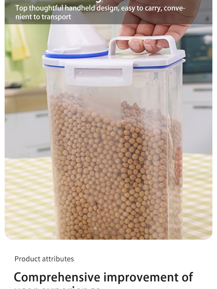 New Premium Pet Food Storage Container Large Capacity With Airtight Seal - Durable  Easy Clean & Stylish Design For Dogs & Cats