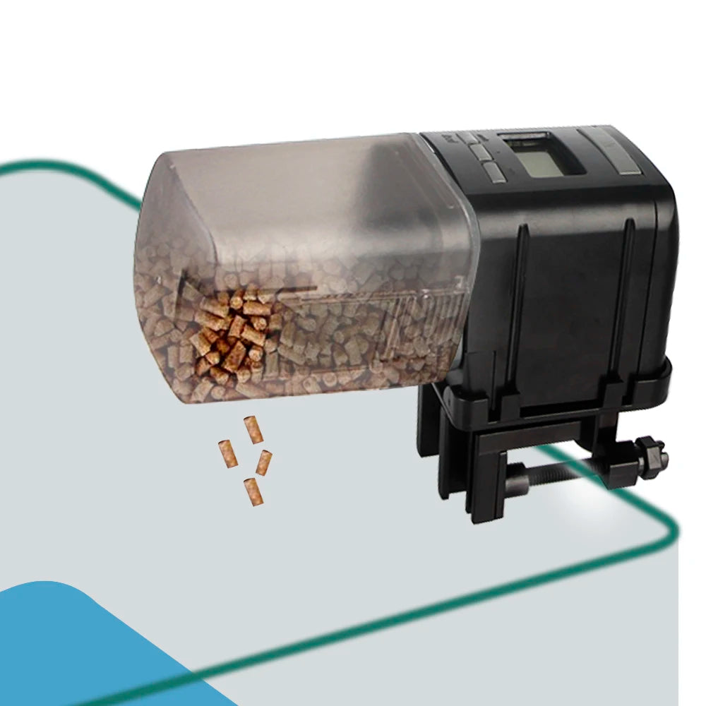 Automatic Fish Feeder Smart Fish Food Dispensers with LCD Indicates Aquarium Timer Smart Aquarium Feeder Power Saving