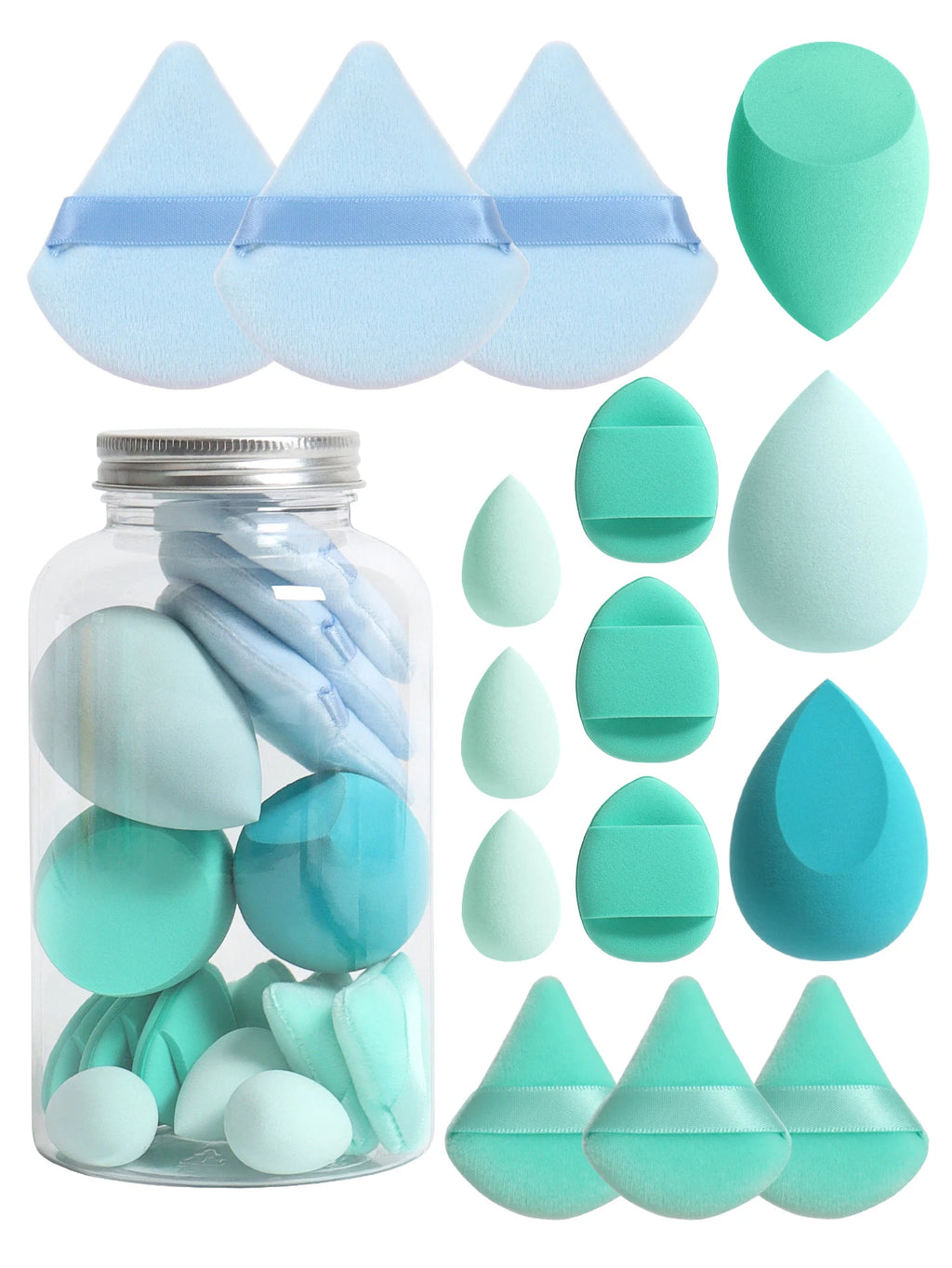 15-Piece Cosmetic Puff Set