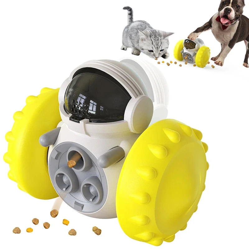 Dog Treat Leaking Toy Pet Puzzle Interactive Tumbler Toy Puppy Cat Slow Food Feeder Dispenser Dog Training Supplies