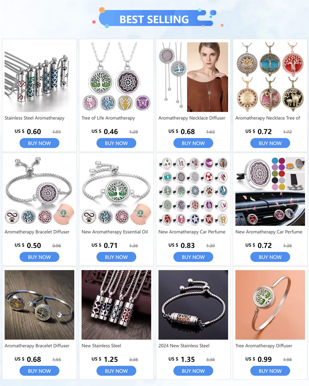 Tree of Life Aromatherapy Necklace