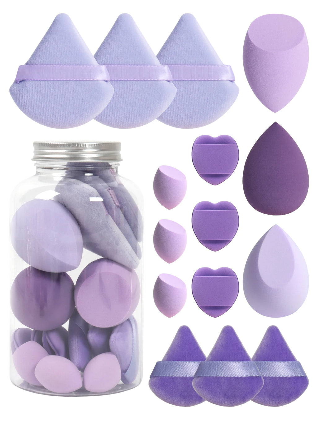 15-Piece Cosmetic Puff Set