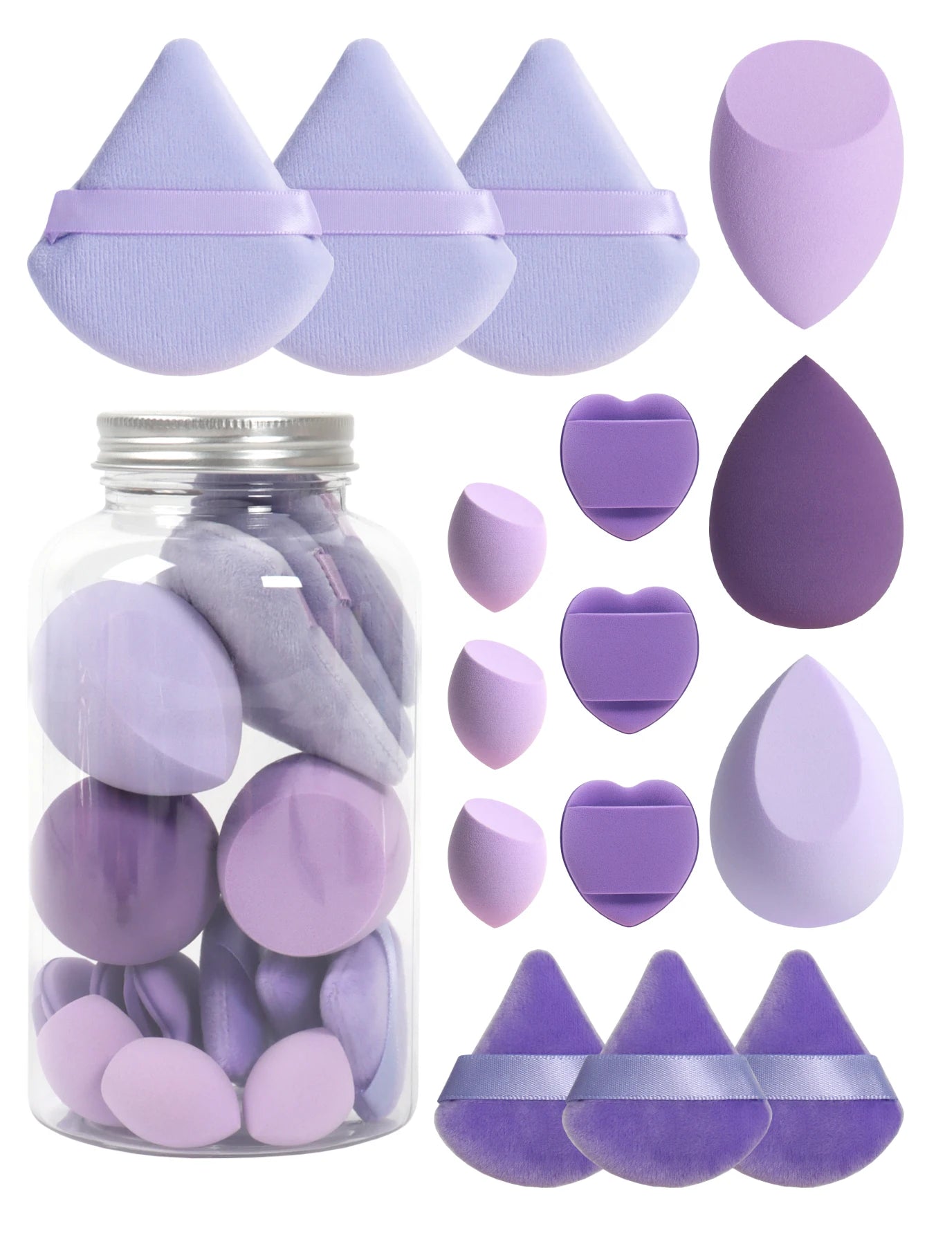 15-Piece Cosmetic Puff Set