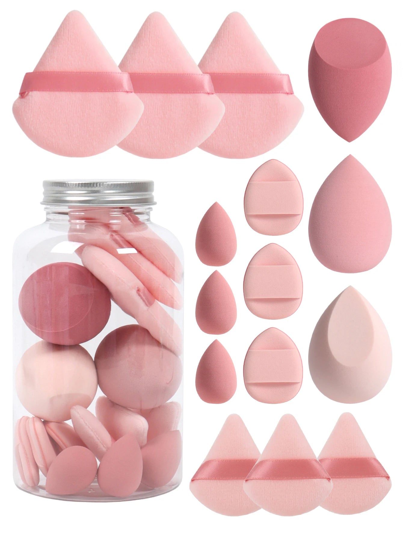15-Piece Cosmetic Puff Set