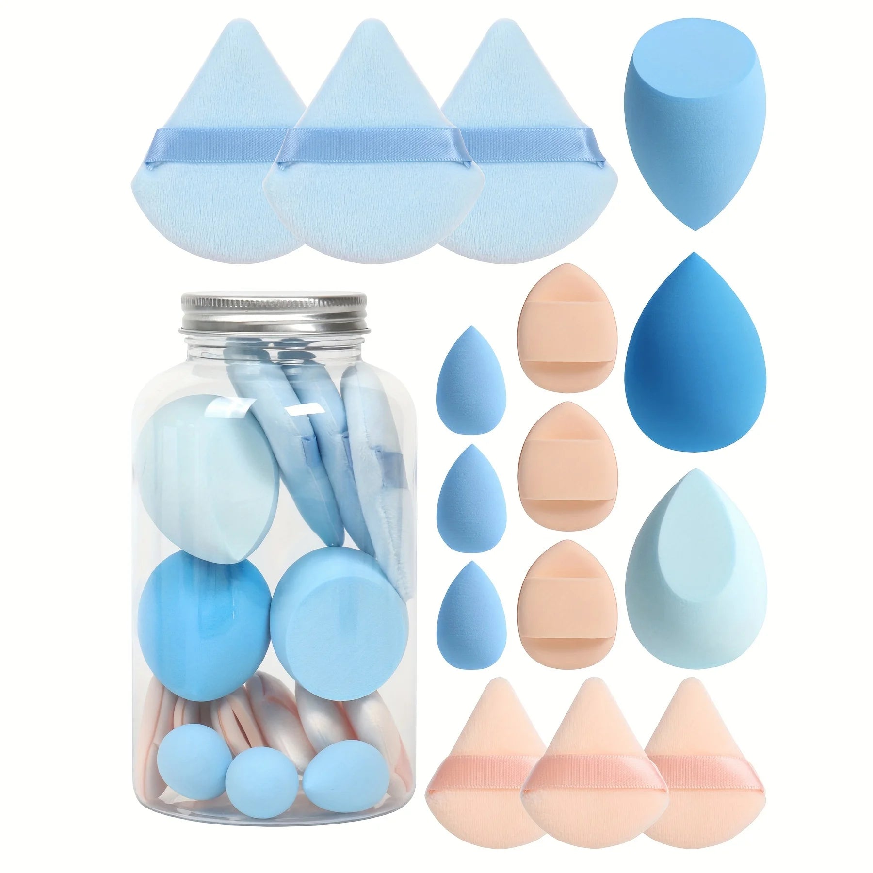 15-Piece Cosmetic Puff Set