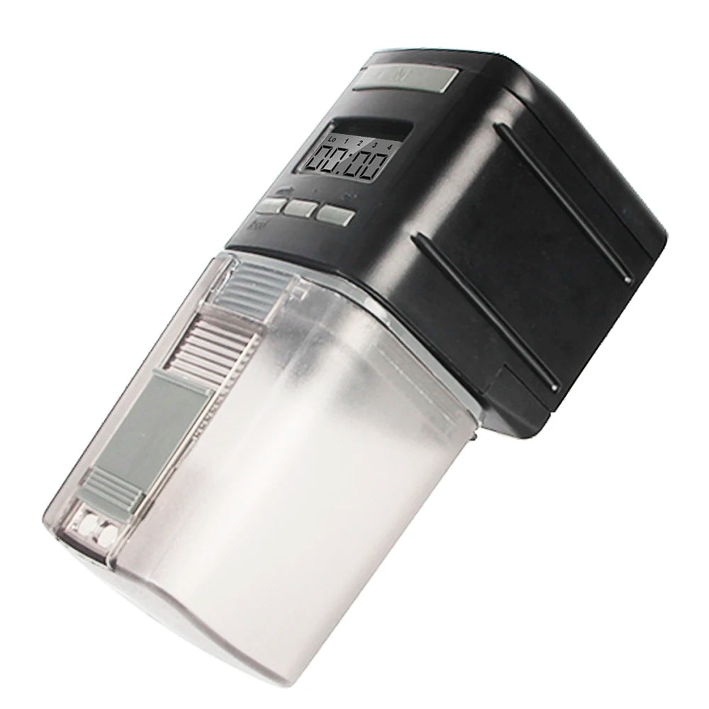 Automatic Fish Feeder Smart Fish Food Dispensers with LCD Indicates Aquarium Timer Smart Aquarium Feeder Power Saving