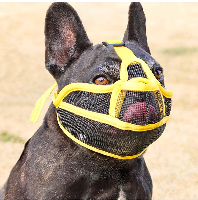 Dog Muzzle for Short-snouted Dogs Preventing Barking French Bulldogs Breathable Muzzle Prevent Accidental Ingestion Pet Products