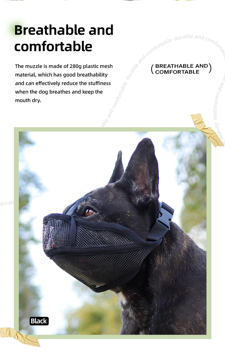 Dog Muzzle for Short-snouted Dogs Preventing Barking French Bulldogs Breathable Muzzle Prevent Accidental Ingestion Pet Products